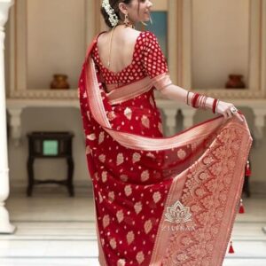 Women’s Kanjivaram Soft Pure Silk Banarasi Sarees